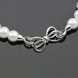 Bridal Party Pearl Rhinestone Bracelet, Charming Girl Baby Gift