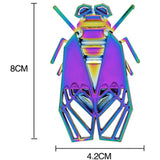 Colorful Plated Bee Brooch for Men Women Party Jewelry