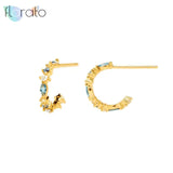 925 Sterling Silver CZ Ear Stud Earrings