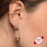 Crystal Zircon Hoop Earrings Wedding Jewelry for Women