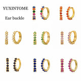 Crystal Zircon Hoop Earrings Wedding Jewelry for Women