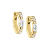 Crystal Zircon Hoop Earrings Wedding Jewelry for Women