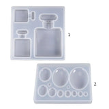 Perfume Bottle Gemstone Patch Mold DIY Crystal Epoxy Glue Crafts Decorations Pen