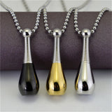Perfume Bottle Necklace Diffuser Tube Pendant Sweater Chain
