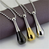 Perfume Bottle Necklace Diffuser Tube Pendant Sweater Chain
