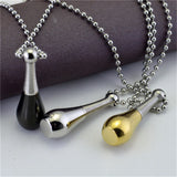 Perfume Bottle Necklace Diffuser Tube Pendant Sweater Chain