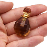 Perfume Bottle Pendant Natural Semi-precious Charms Necklace Pendant