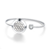 Aromatherapy Locket Bracelet Tree of Life Stainless Steel