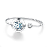 Aromatherapy Locket Bracelet Tree of Life Stainless Steel