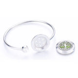 Aromatherapy Locket Bracelet Tree of Life Stainless Steel