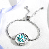 Tree of Life Aromatherapy Locket Bracelet Stainless Steel Diffuser Bracelet Men