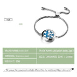 Tree of Life Aromatherapy Locket Bracelet Stainless Steel Diffuser Bracelet Men