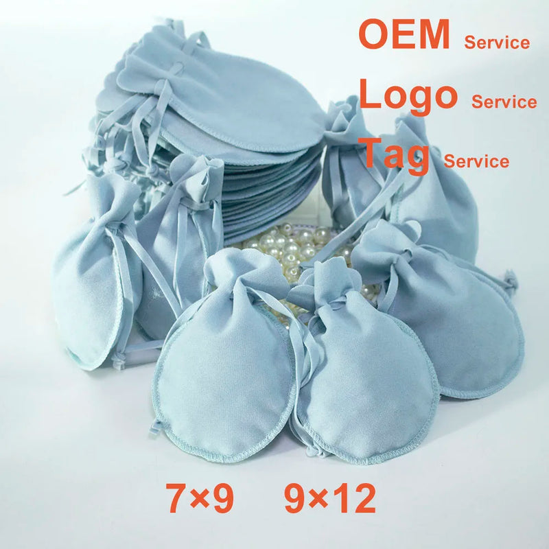 Velvet Pouches Wedding Candy Gift Bag Personalized Logo