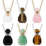 Natural Stone Essential Oil Perfume Bottle Necklace