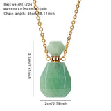 Natural Stone Essential Oil Perfume Bottle Necklace