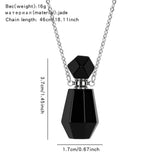 Natural Stone Essential Oil Perfume Bottle Necklace