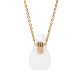 Natural Stone Essential Oil Perfume Bottle Necklace