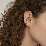 Twisted Rope Clip Earrings U Shape Ear Cuff