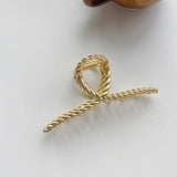 Matte Bamboo Twisted Hair Claw Chain Hair Jewelry