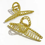 Matte Bamboo Twisted Hair Claw Chain Hair Jewelry