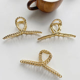 Matte Bamboo Twisted Hair Claw Chain Hair Jewelry