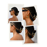 Matte Bamboo Twisted Hair Claw Chain Hair Jewelry