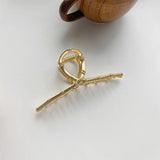 Matte Bamboo Twisted Hair Claw Chain Hair Jewelry