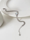 Peri'sBox Chunky Leaf Chain Heart Shell Bracelet Women