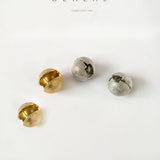Geometric Textured Round Earrings for Women