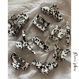 Peri'sBox 8 Designs Milk Cow Hair Clamps Acetate Acrylic Hair Clip Large