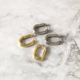 French O Shaped Hoop Earrings for Women