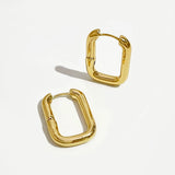 French O Shaped Hoop Earrings for Women