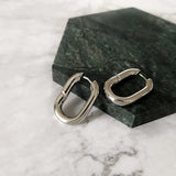 French O Shaped Hoop Earrings for Women