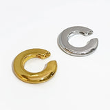 Chunky Solid Circle Ear Cuff Geometric Earrings