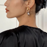 Copper Love Heart Hoop Earrings Wedding