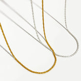 Gold/Silver Flat Chain Necklaces Minimalist Chokers