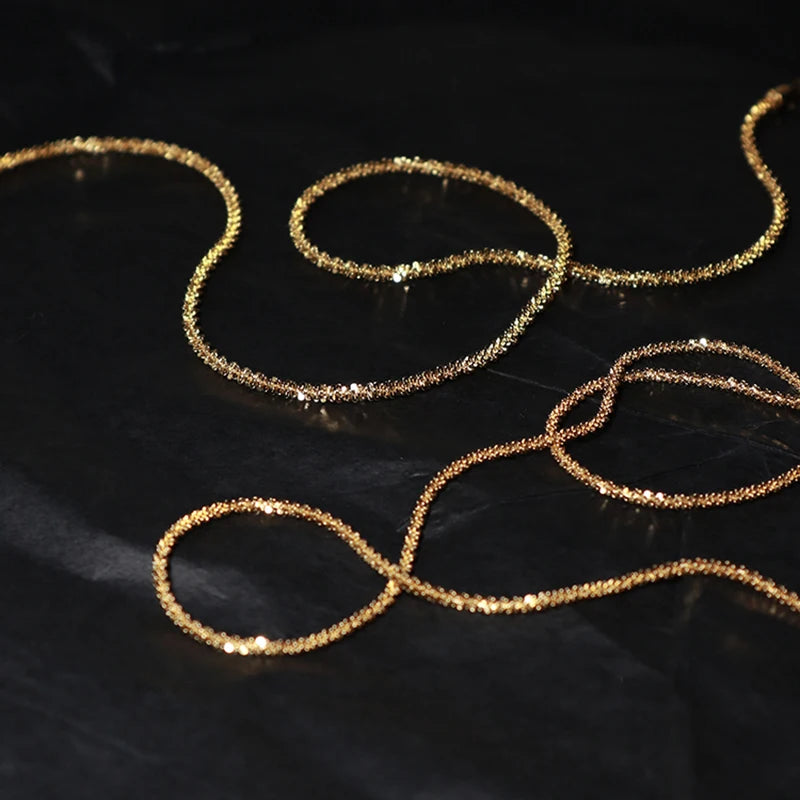 Gold/Silver Flat Chain Necklaces Minimalist Chokers