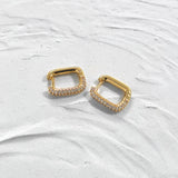 Geometric CZ Stone Earrings Mix for Women