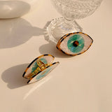 Resin Evil Eye Hair Claws Tortoise Leopard Hair Clips for Women