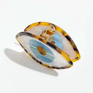 Resin Evil Eye Hair Claws Tortoise Leopard Hair Clips for Women