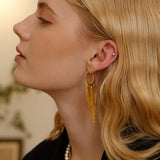 Peri'sBox Minimalist Tassel Dangle Earrings