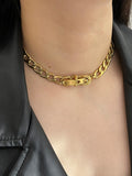 Punk Sexy Buckle Choker Necklace for Women