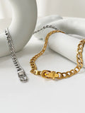 Punk Sexy Buckle Choker Necklace for Women
