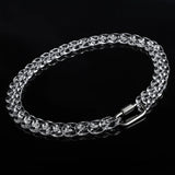 Silver Carabiner Chunky Chain Necklace Men Hip Hop Transparent Acrylic Chains