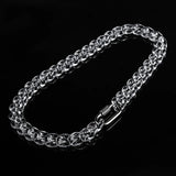 Silver Carabiner Chunky Chain Necklace Men Hip Hop Transparent Acrylic Chains