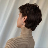 Peri'sBox Lock Hoop Earrings Safety Pin Small H