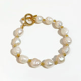 Peri'sbox Round Toggle Clasp Pearl Bracelet
