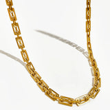 Peri'sbox Stainless Steel Chunky Chain Choker Necklace