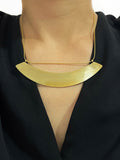 Peri'sbox Stainless Steel Half Disc Necklace