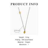 Peri'sbox Long Necklace with Oval Circle Baroque Pendant